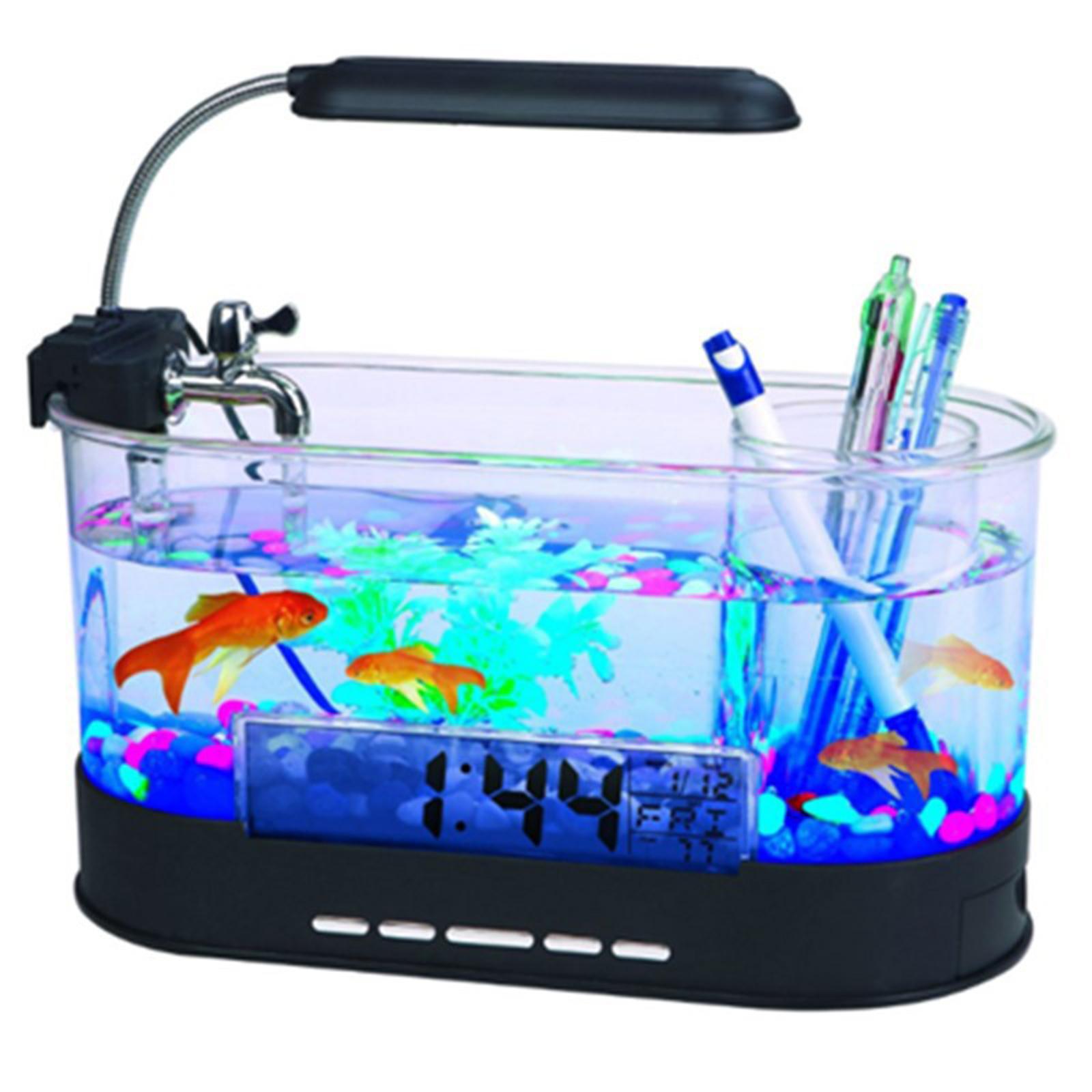 Fish Tank USB Green Landscape Pump Decoration for Goldfish Turtle Small Fish