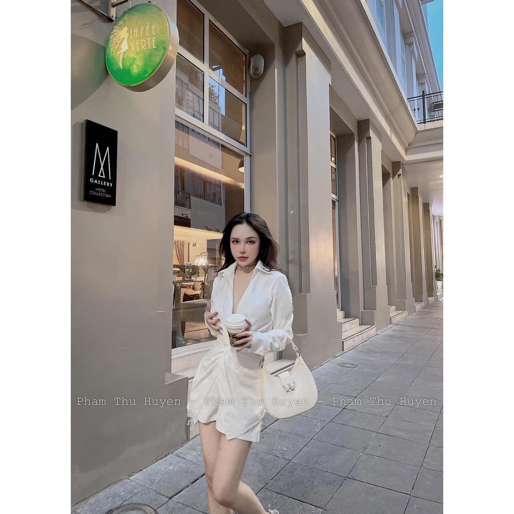 SET ÁO SƠ MI XOẮN EO MIX SOOC 2 MÀU