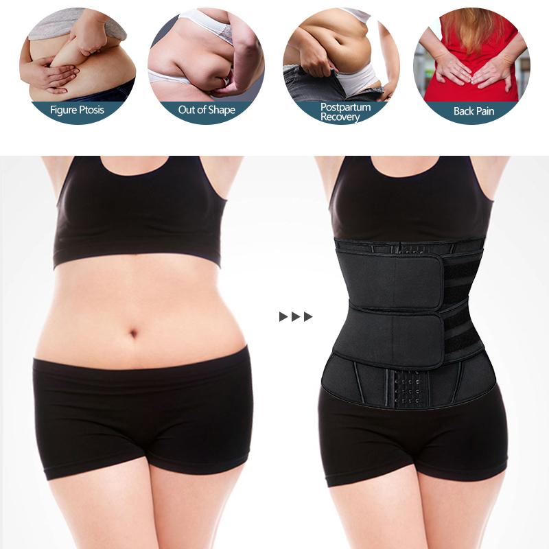 13 Thép Boned Eo Huấn Luyện Áo Cincher Xông Hơi Mồ Hôi Faja Thể Thao Gen Nịt Bụng Giảm Béo Shaper Bụng Tông Đơ Cắt Dây Đai Mô Hình