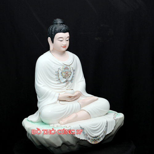 TƯỢNG PHẬT THÍCH CA CAO CẤP - MEN SỨ