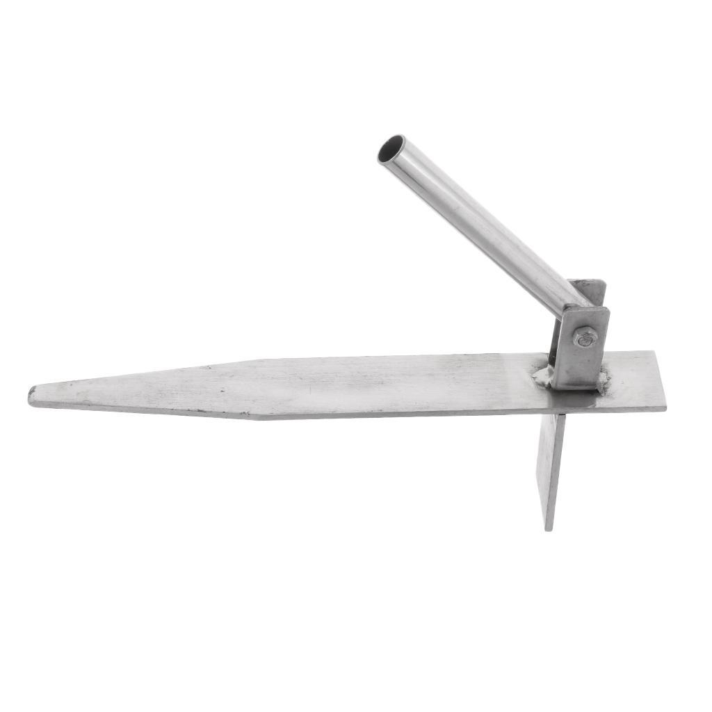 Foldable Stainless Steel Fishing Rod Pole Holder, Ground Support Stand Rack, Fisherman Gift