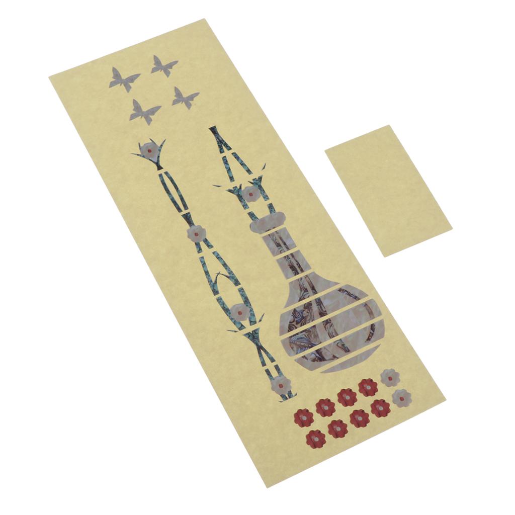Đàn Ukulele Fretboard Note Đề Can Bản Đồ Miếng Dán Kính Cường Lực cho Người Mới Bắt Đầu Practive-Bình Hoa