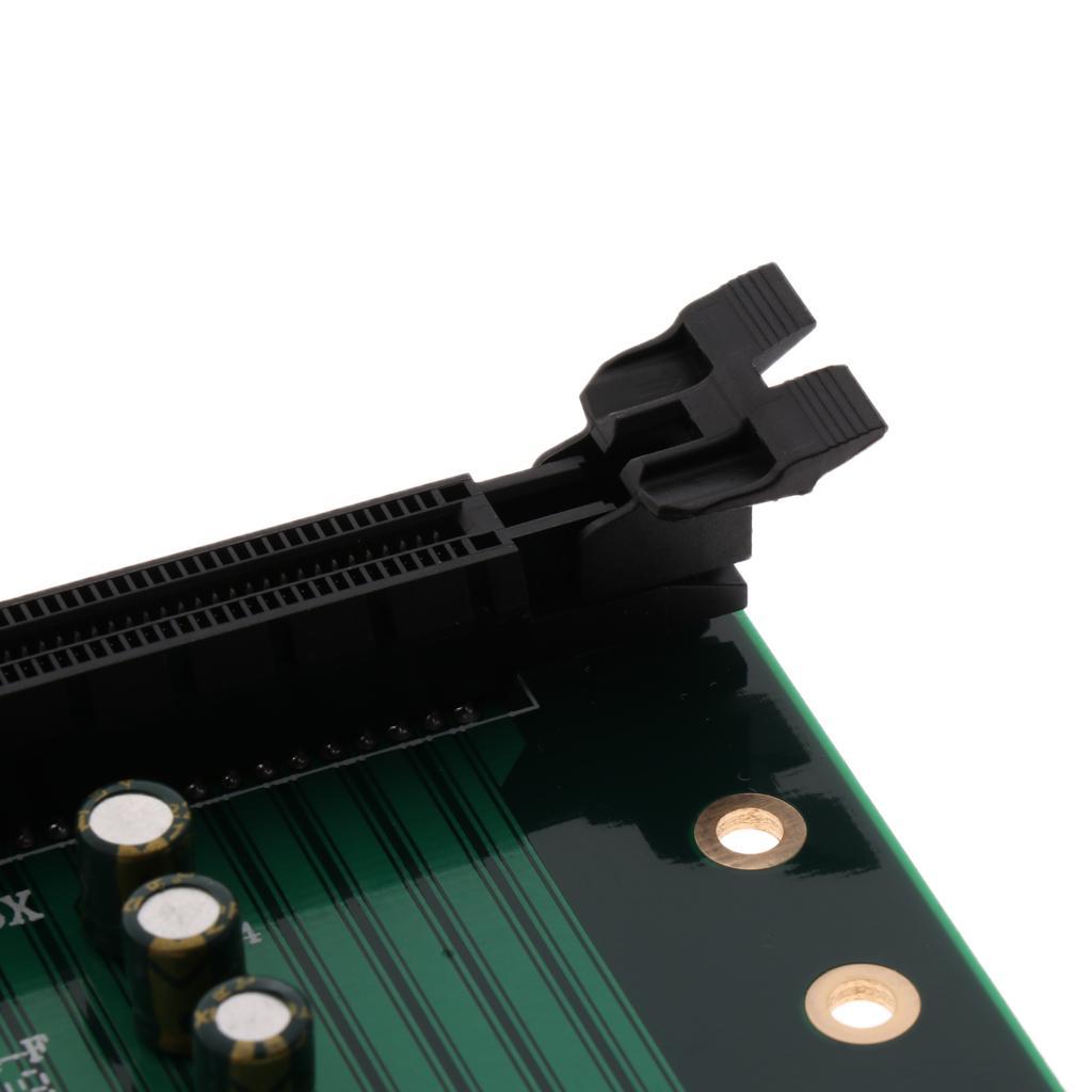 1 x PCI-E Riser 16X Graphics Extension Riser Adapter Card For Computer Case