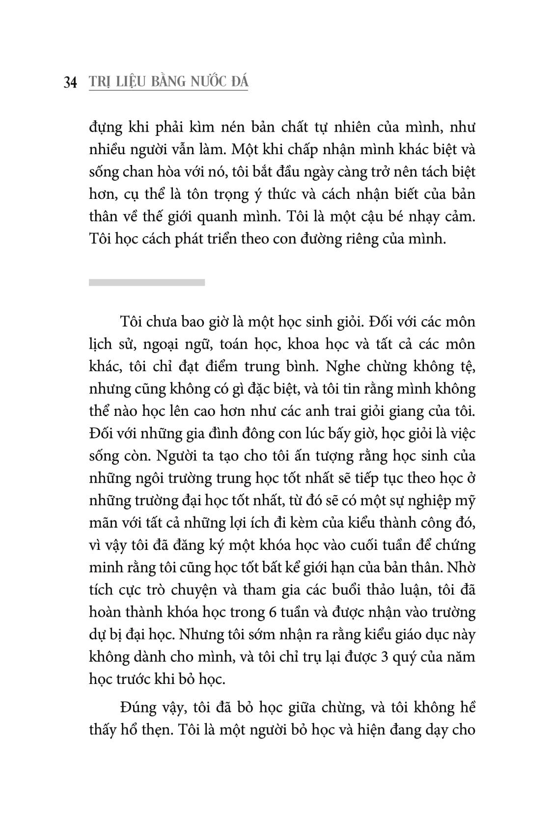 Trị Liệu Bằng Nước Đá