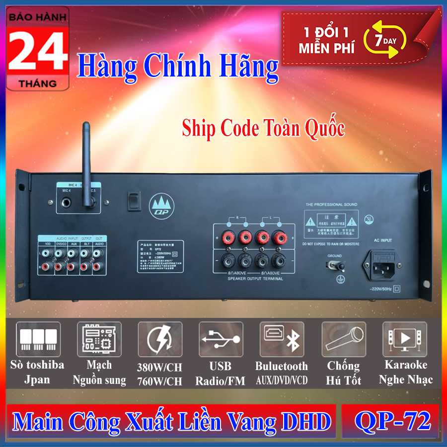 Main Công Xuất Liền Vang DHD QP-72 - Hàng Chính Hãng