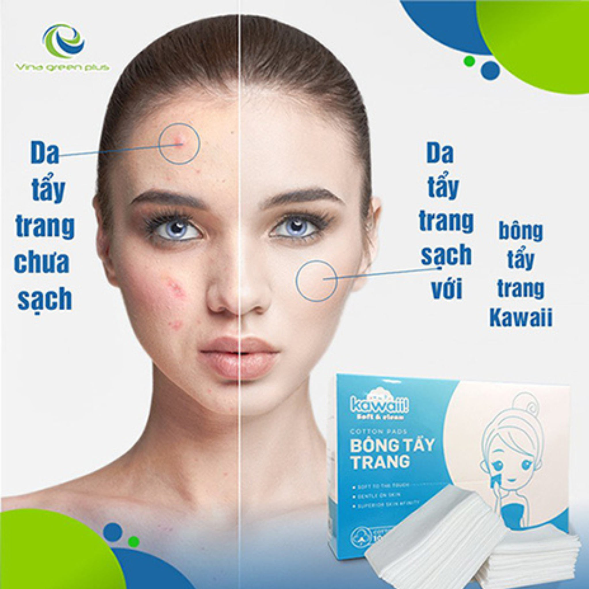 Khăn Tẩy Trang Kawaii - Dạng Hộp 100 Tờ
