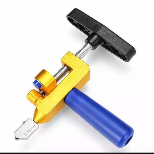 Máy cắt gạch kính đa năng , Dụng cụ cắt kính gạch men 2 in 1 kèm 2 lưỡi cắt