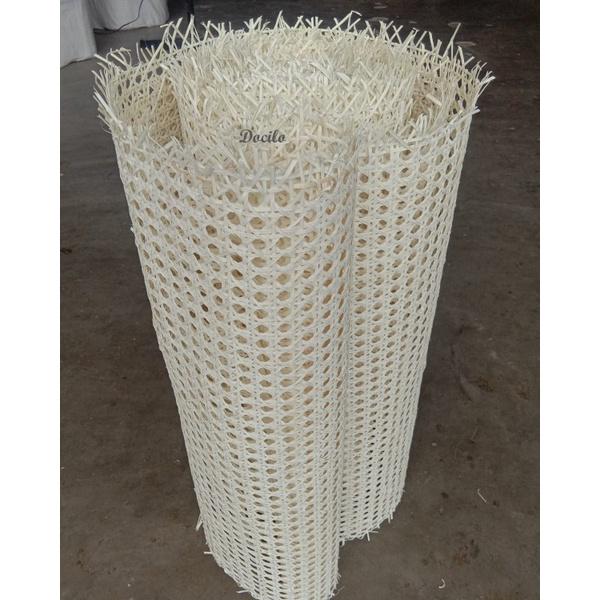 Mành lưới mây THẬT mắt cáo màu TỰ NHIÊN, màu TẨY TRẮNG bọc cảnh cửa, cánh tủ, đầu giường