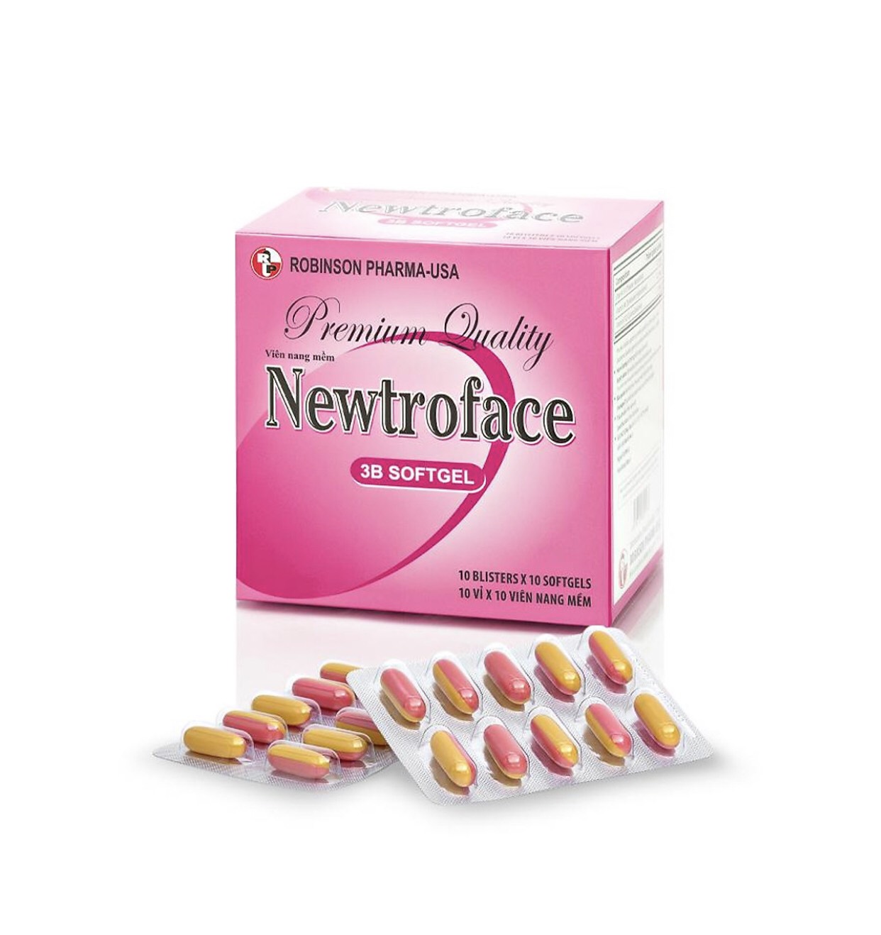 COMBO 2 HỘP TPCN NEWTROFACE NANG MỀM - giúp bổ sung vitamin  B1,B6,B12,tăng cường kháng thể,giảm đau dây thần kinh- hộp 100 viên TẶNG 1 HỘP