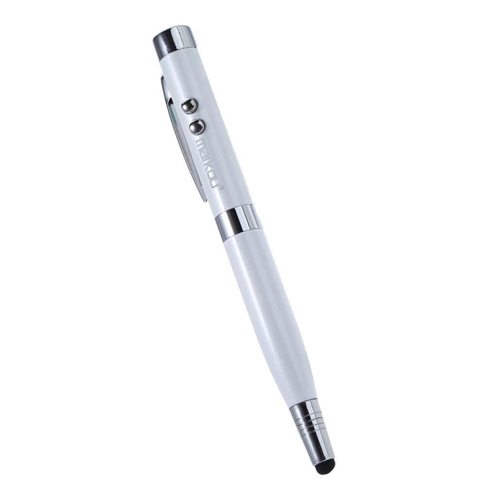 6 in 1 Capacitive Stylus Pen Touch Screen with USB Flash Drive 8GB White
