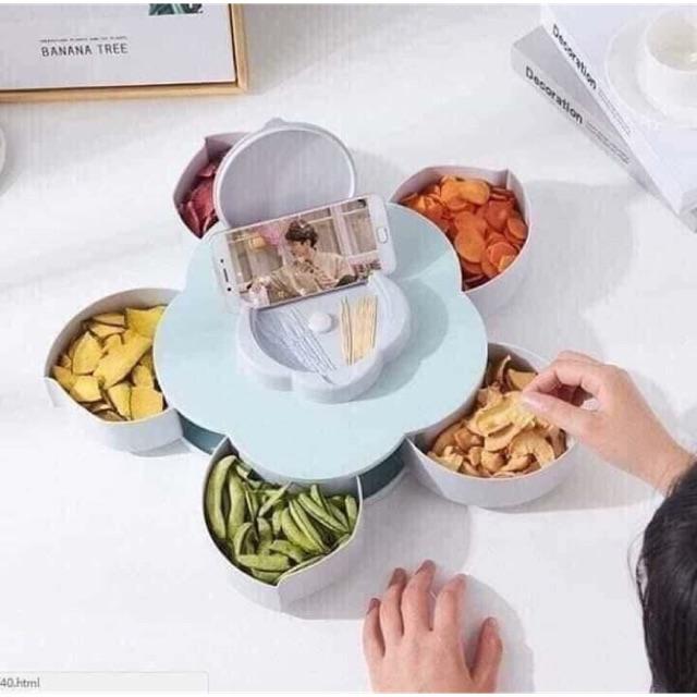 Khay đựng mứt lúa mạch hoa mai