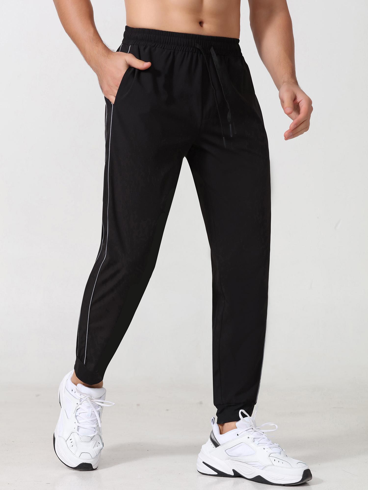 Quần Jogger Nam Quần thể thao có túi có dây phản quang Chạy bộ tập thể thao Người chạy bộ thể thao
