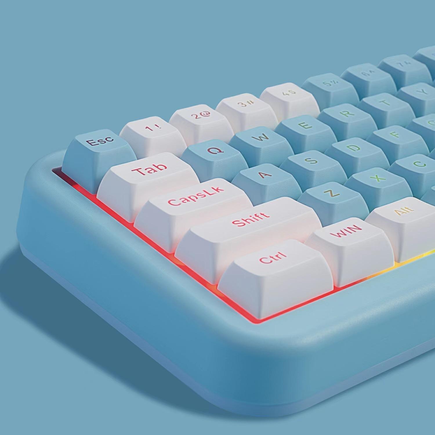 Phong Cách Mới Nhất NJ630pro 3 Chế Độ Bàn Phím Cơ Không Dây Bluetooth 2.4G Tùy Chỉnh Mac Trao Đổi Nóng TTC Rượu Vang Đỏ Bộ