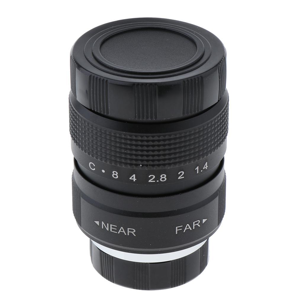 25mm f/1.4 TV Lens Manual Focus for C-Mount Mirrorless Camera