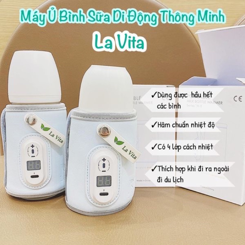 Máy Ủ Bình Sữa Di Động Thông Minh La Vita