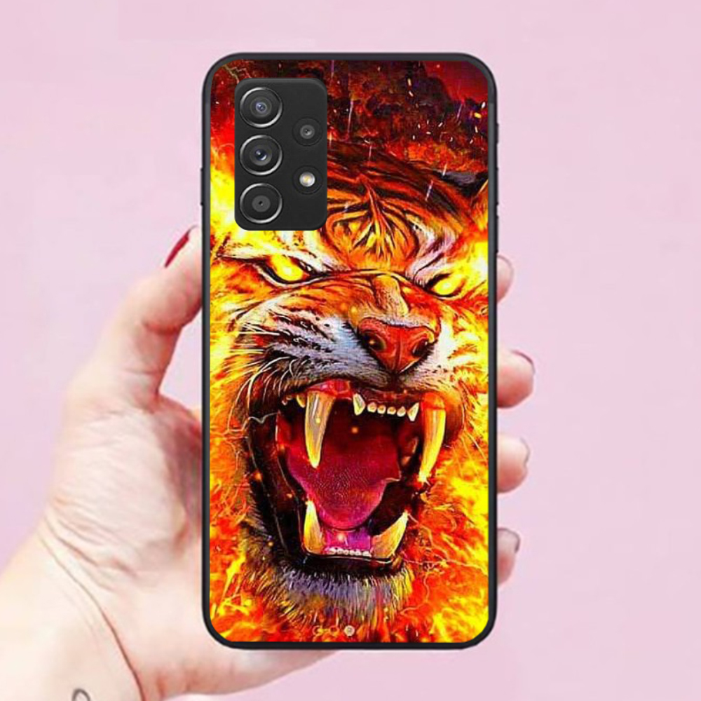 Ốp lưng điện thoại dành cho Ốp Lưng Samsung Galaxy A52-5G Hình Mắt Hổ