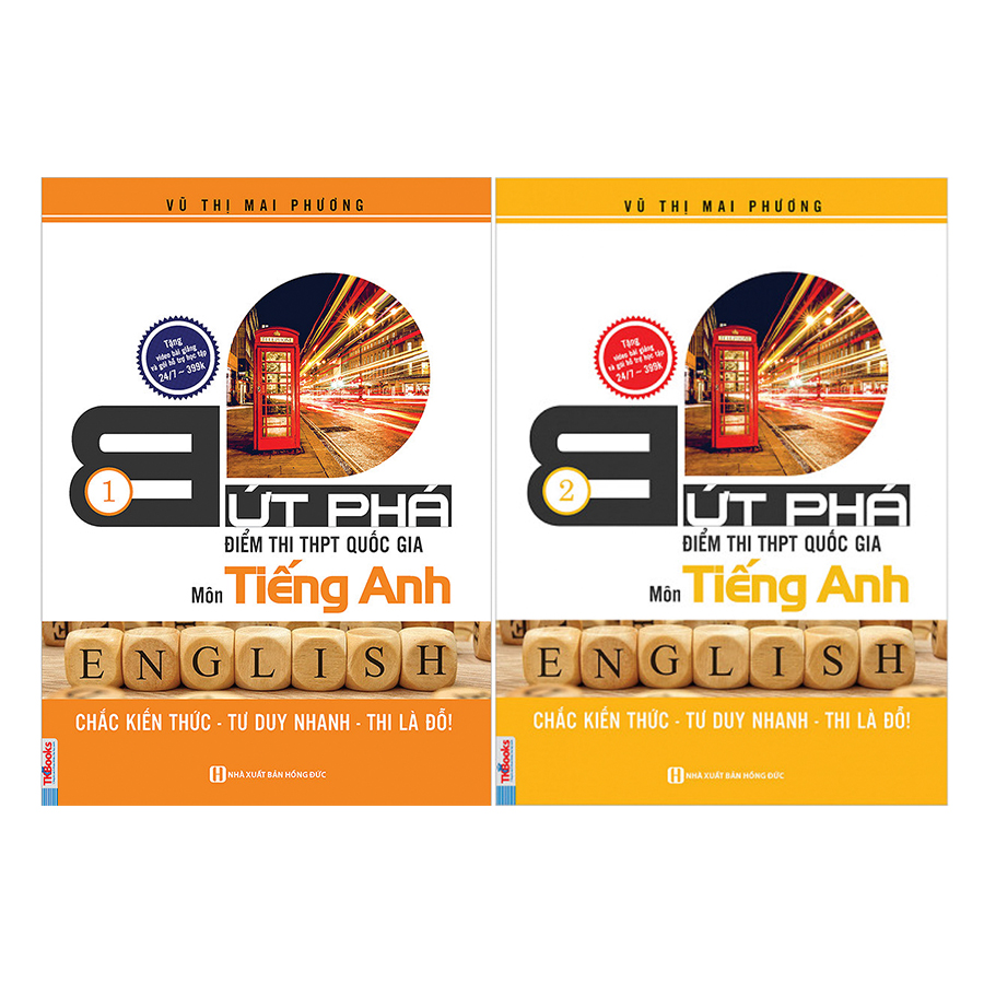 Combo Bứt Phá THPTQG Môn Tiếng Anh Trọn Bộ 2 Quyển (Tặng Kèm Quyển 3000 Từ Vựng Tiếng Anh Thông Dụng Nhất)