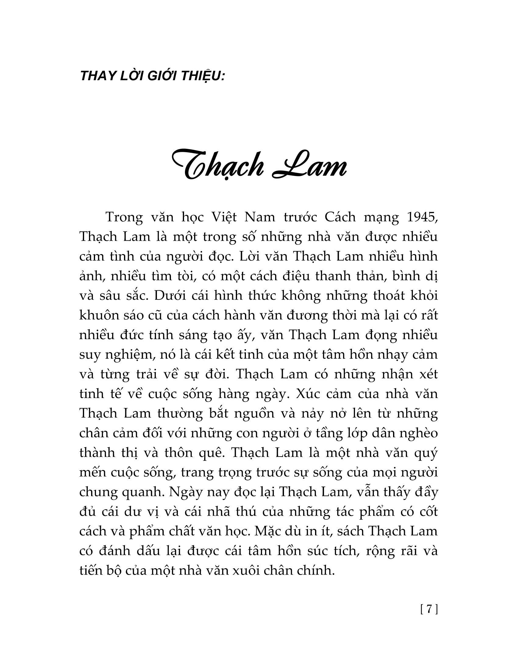 Tuyển Tập Thạch Lam (2023)