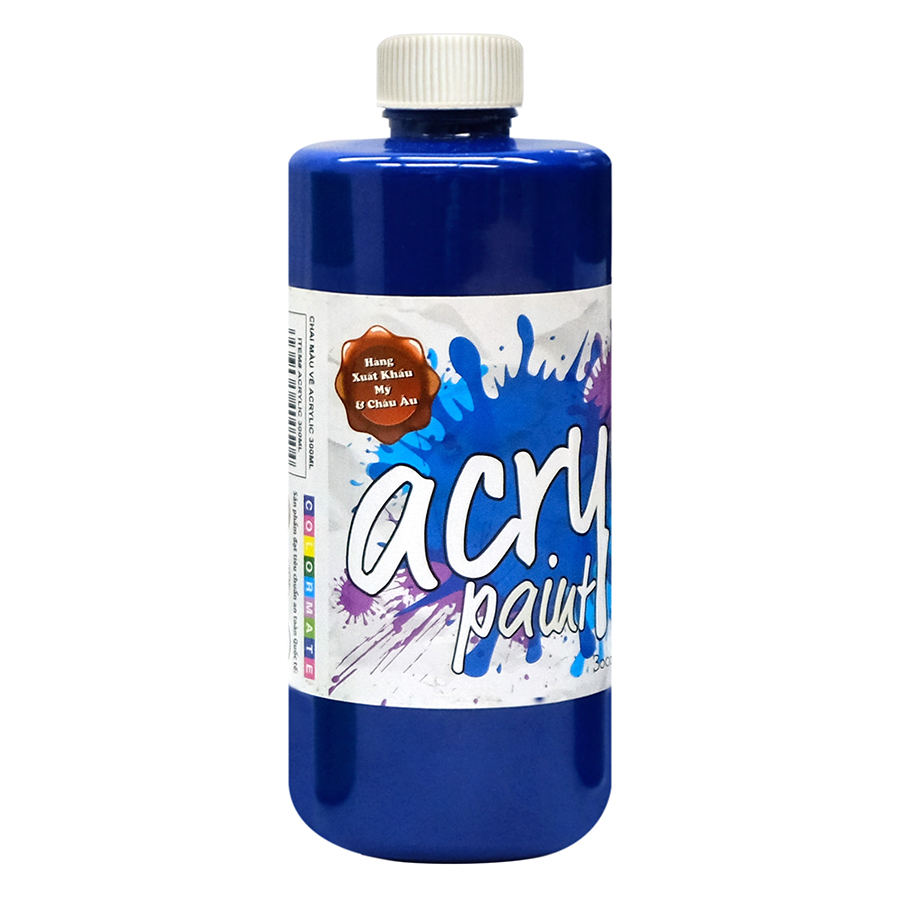 Chai Màu Vẽ Acrylic 300ml - Xanh Dương