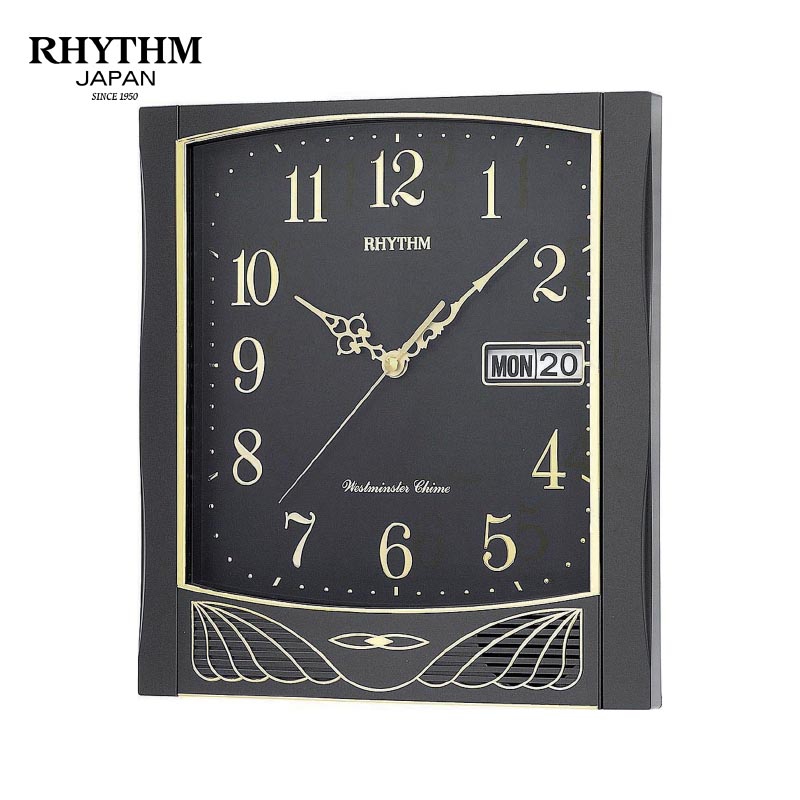 Đồng hồ treo tường Nhật Bản Rhythm CFH104NR02-  Kt 28.0 x 31.5 x 6.8cm, 1.44kg