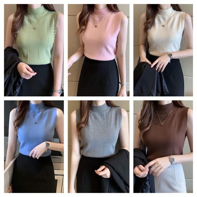 Áo len sát nách nữ, áo len nữ ATN344