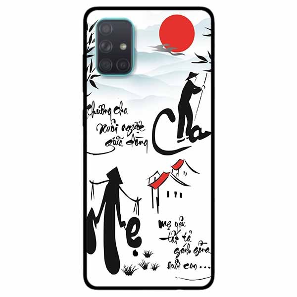 Ốp lưng in cho Samsung A51 Mẫu Thương Cha Mẹ