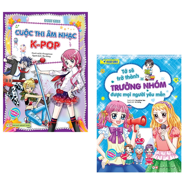 Bộ Sách Smart Girls: Tớ Sẽ Trở Thành Trưởng Nhóm Được Mọi Người Yêu Mến + Cuộc Thi Âm Nhạc K-Pop