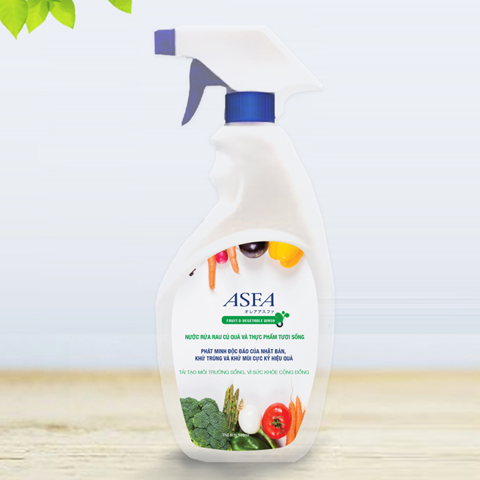 Bình Xịt Diệt Khuẩn Dành Cho Rau, Củ, Quả - Asfa Fruit &amp; Vegetable Wash 500ml_Thương Hiệu Đến Từ Nhật Bản