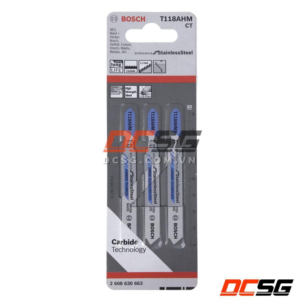 Lưỡi cưa lọng cắt inox Carbide teachnology T118AHM Bosch 2608630663 | DCSG