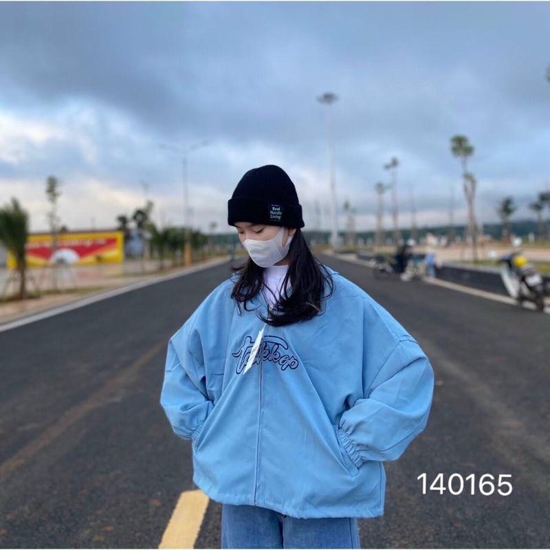 Áo khoác kaki dạ da lộn có nón tay phồng unisex ulzzang nam nữ AK431