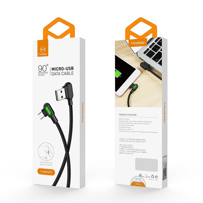 Right Angle Cable USB Data Charger Cord For Micro USB 0.5m/1.6ft