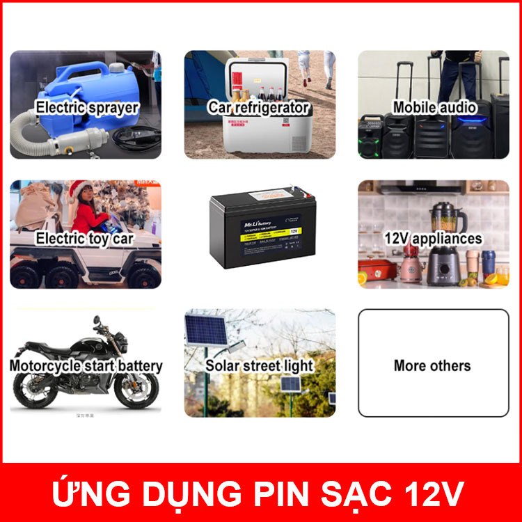 Pin sạc lithium 12V 4800mAh 3S chịu tải 20A MTM chính hãng