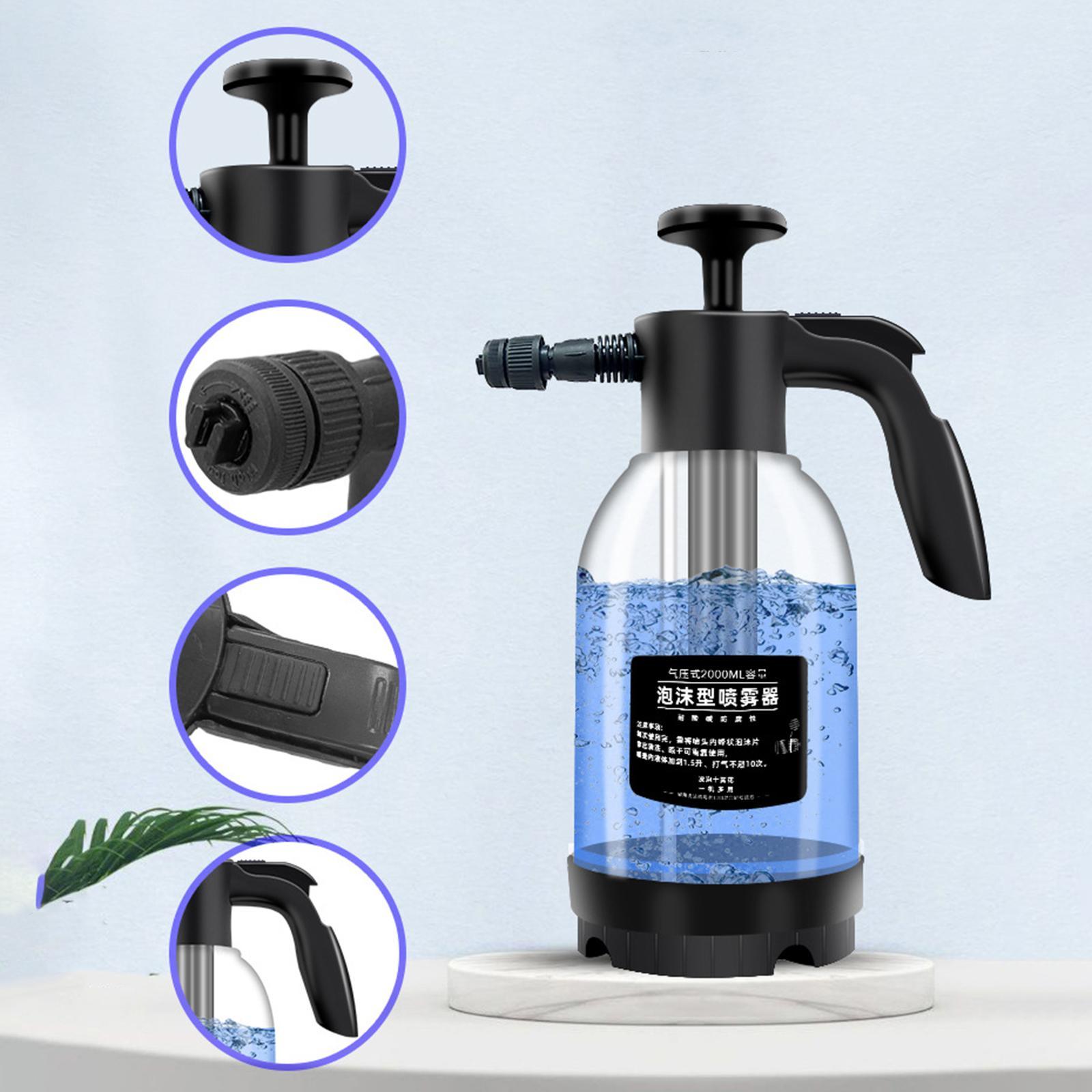 Hand Pressure Foam Sprayer 2.0L with 3 Nozzle for  Durable
