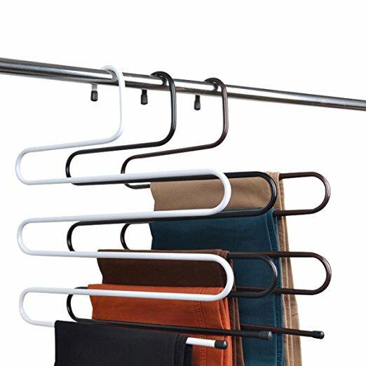 Móc quần áo đa năng 5 tầng thép không gỉ siêu bền chắc