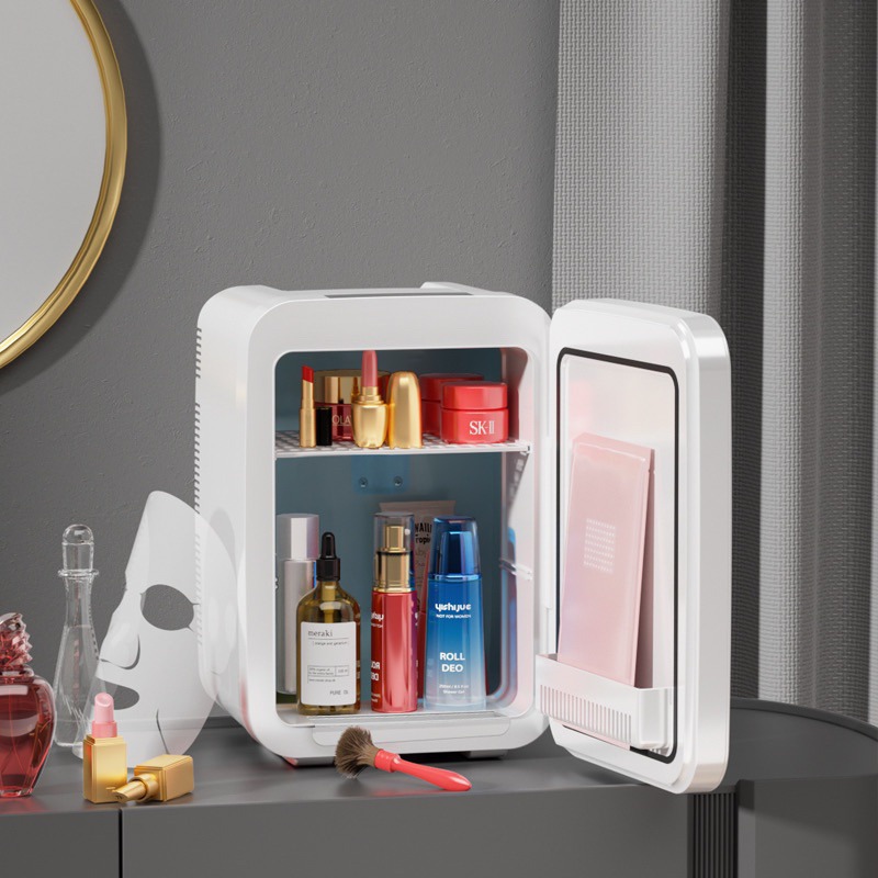 Tủ lạnh mini 2 chế độ nóng lạnh 4 lít cho gia đình và ô tô