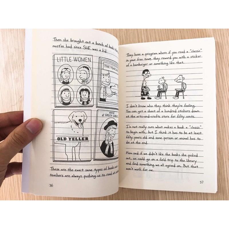 Combo 12q - Diary of a wimpy kid - Tặng file nghe - Giấy vàng chống lóa, mỏi mắt