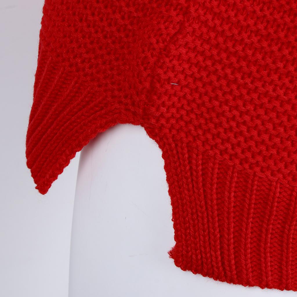 Women's Casual High Turtleneck Chunky Knit Sweater Oversized Pullover
