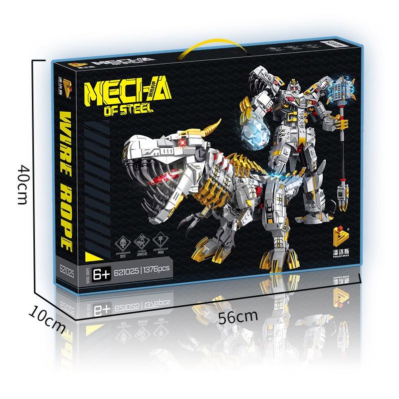 Đồ chơi Lắp ráp Robot Megatron, Panlos 621025 Mecha of Steel, Xếp hình thông minh, Mô hình Autobot
