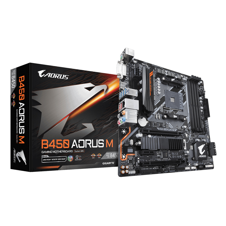 Bo Mạch Chủ Mainboard Gigabyte GA-B450 Aorus M - Hàng Chính Hãng