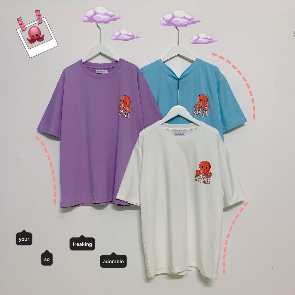 SEA BAE bạch tuộc form rộng ulzzang couple nam nữ UNISEX