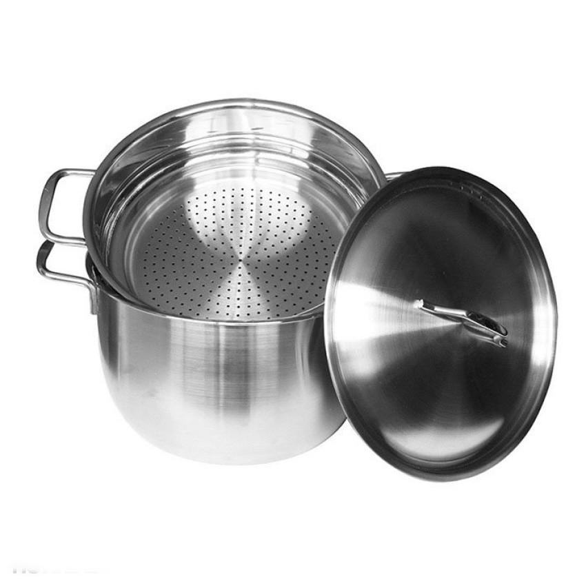 Bộ nồi xửng hấp 1 đáy từ inox 430 FiveStar Standard FSNX24002 nắp inox ( 24cm ) , tặng 2 vá canh