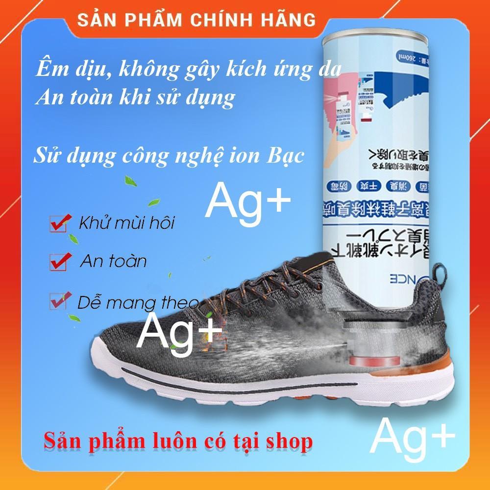 (KOSUYTU) Chai Xịt Hết Mùi Hôi Chân - Giày Dép- Tủ Kệ Để Giày Dung Tích 260ml Với Công Nghệ Nano Bạc Không Gây Kích Ứng Da - Hàng Chất Lượng KST