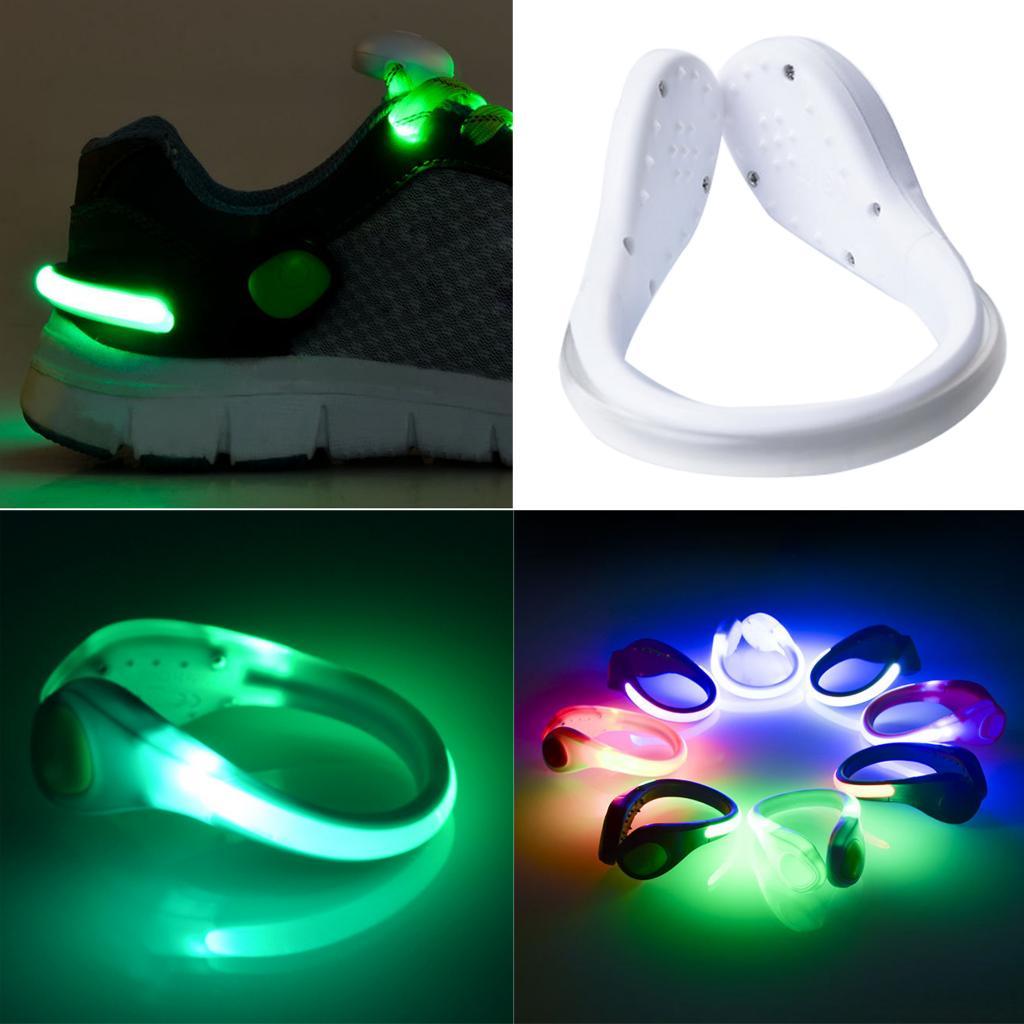 Waterproof Night Running Reflective Gear Flashing LED Shoes Clip Lights for Cycling Jogging Running Camping Outdoor Sports