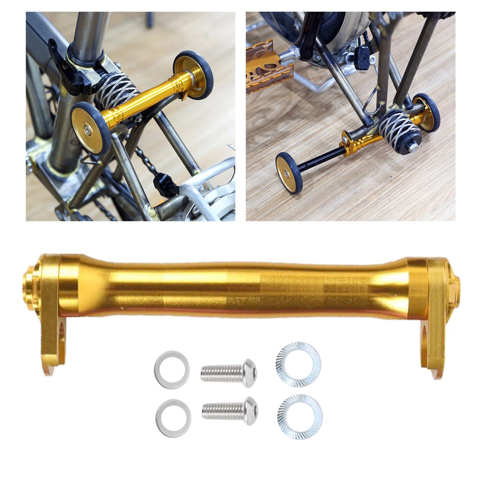 2 Set Aluminum Alloy Bike Easy Wheel Extension Rod Outdoor Accessories Parts