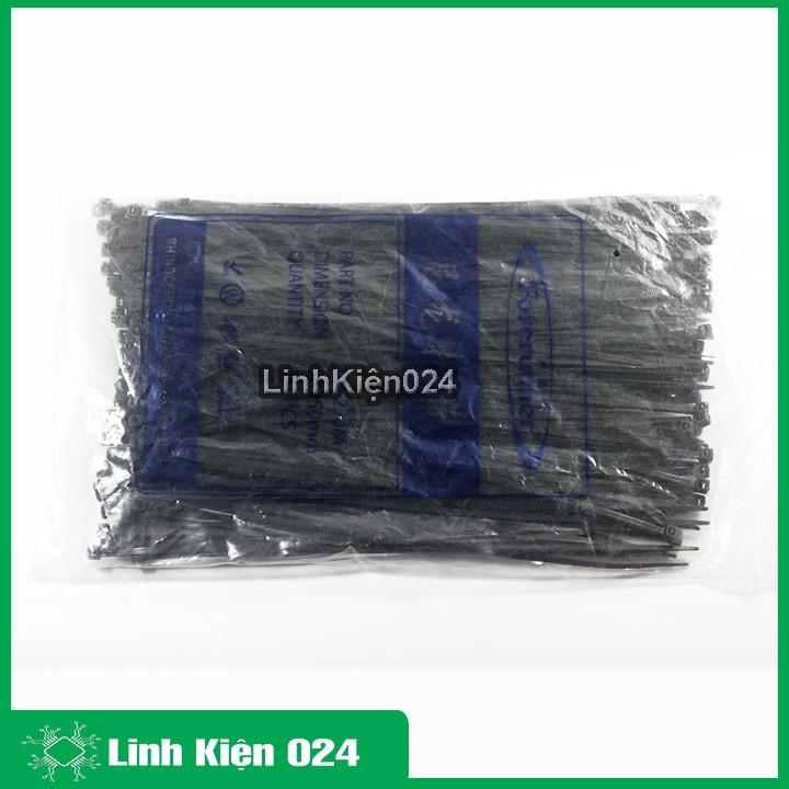 Gói 250PCS Dây Thít Đen 5X250mm