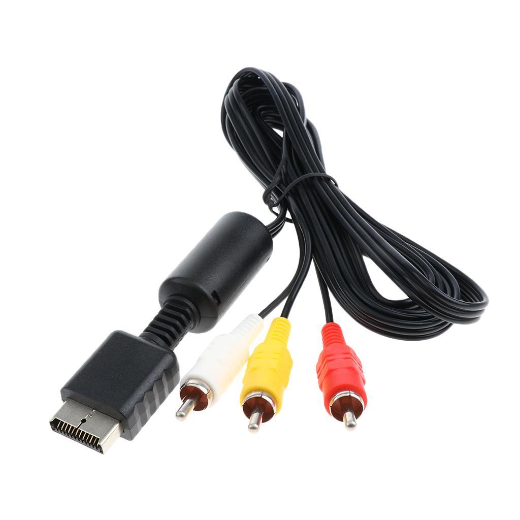 AV Composite Cable for Sony PS3/PS2/PS1 Audio Video Cord TV Adapter Wire 6ft