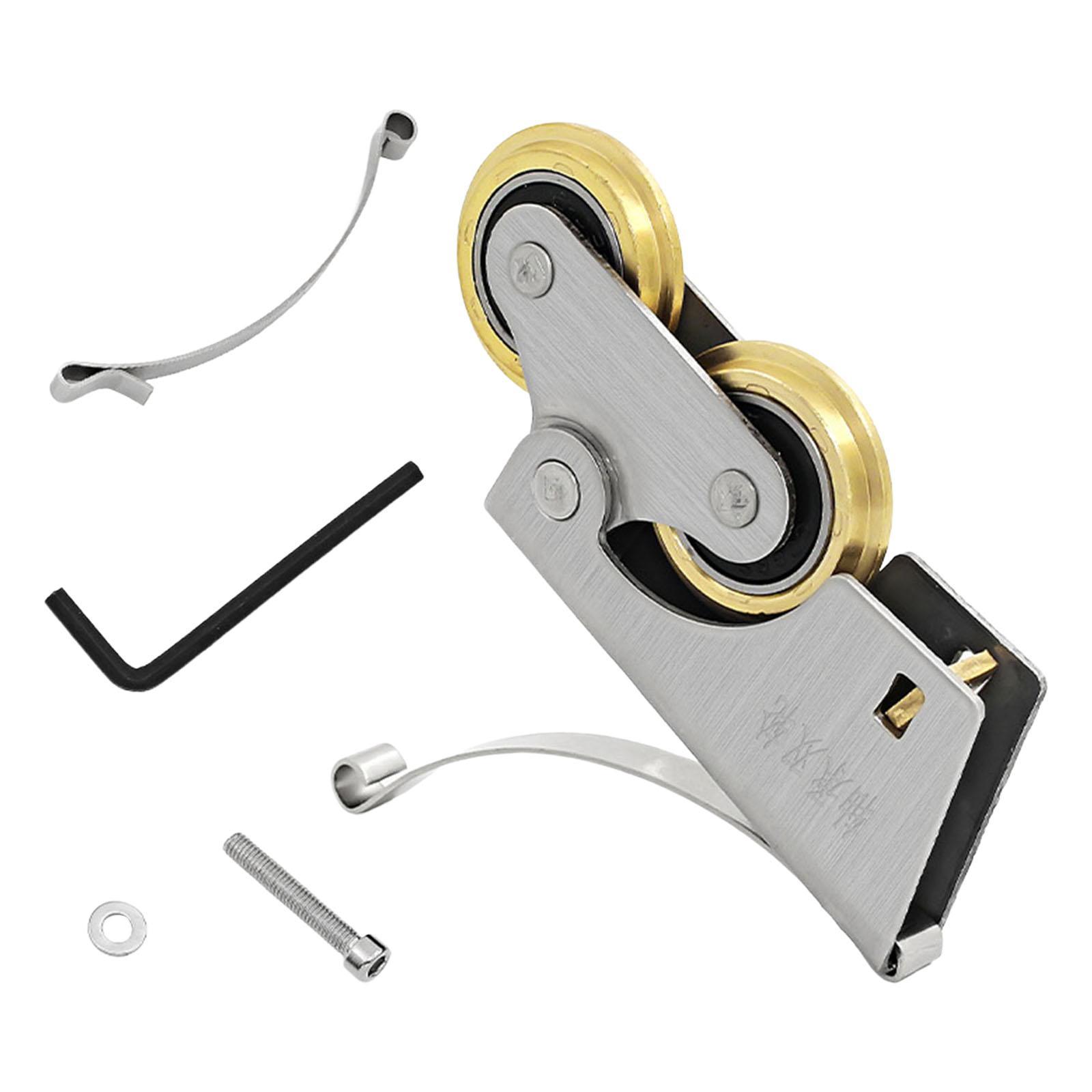 Sliding Door Window Pulley Double Wheel Smooth Double Wheel Pulley for Closet Cabinet