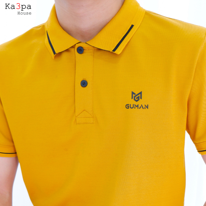 Áo Thun Polo Casual GUMAN Orange Yellow GOY116