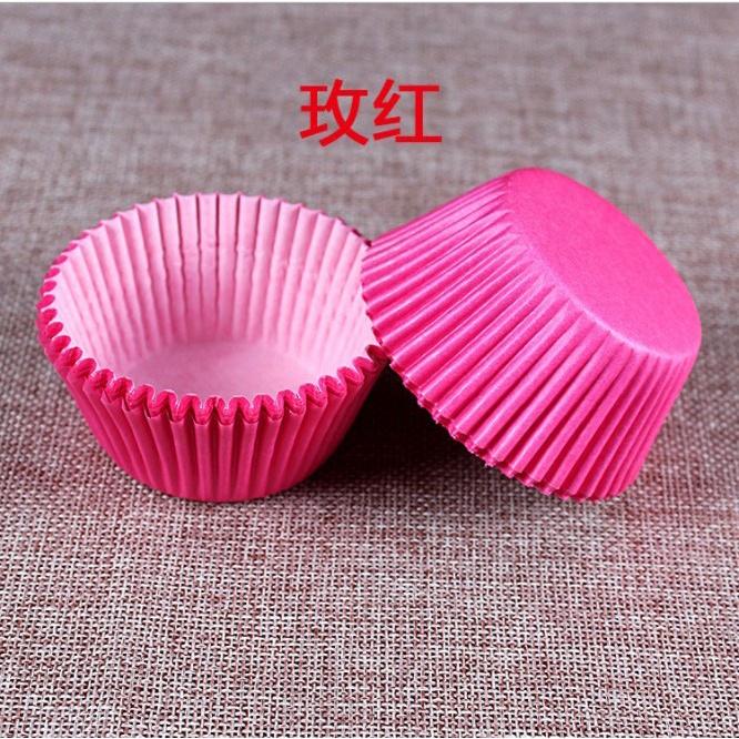 50 Cup Giấy Nến Mềm Lót Nướng Bánh Đáy 5cm