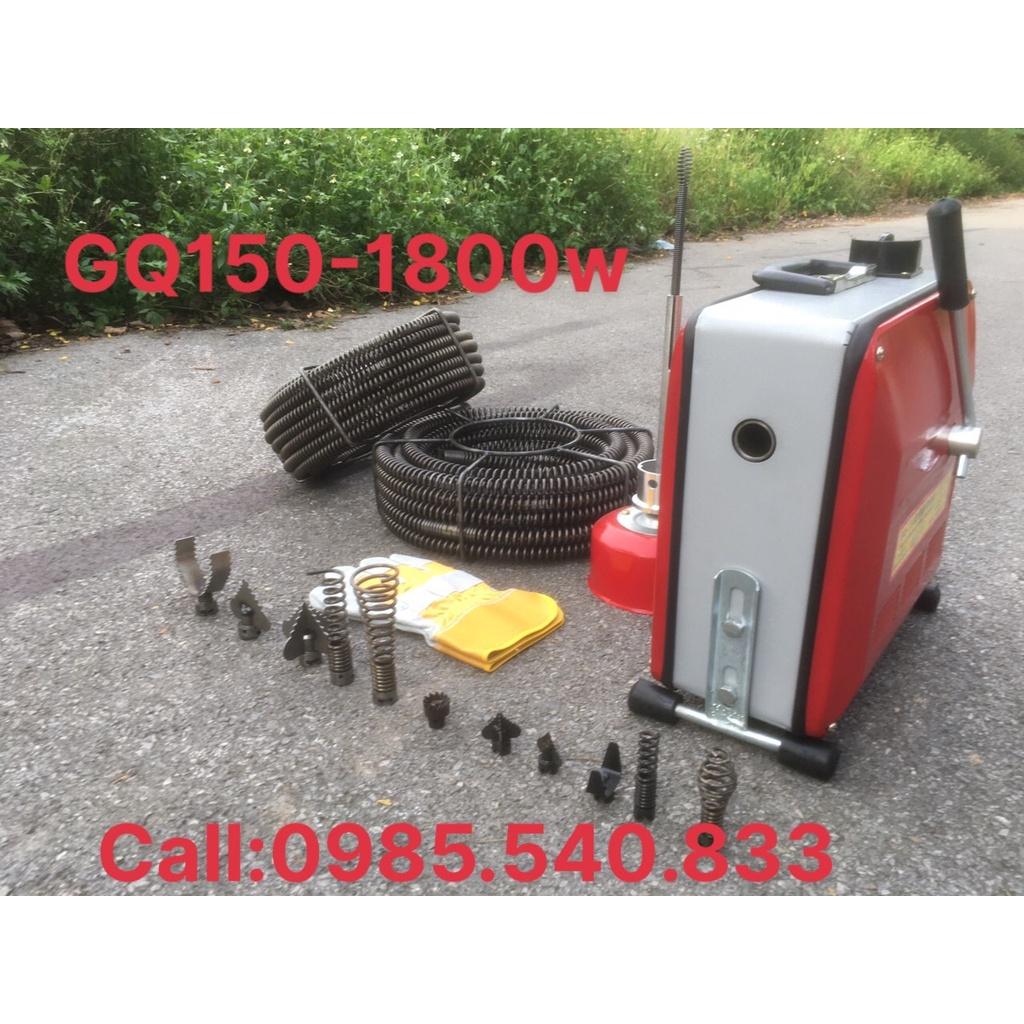 Máy thông tắc cống gq150-1800w đầy đủ phụ kiện